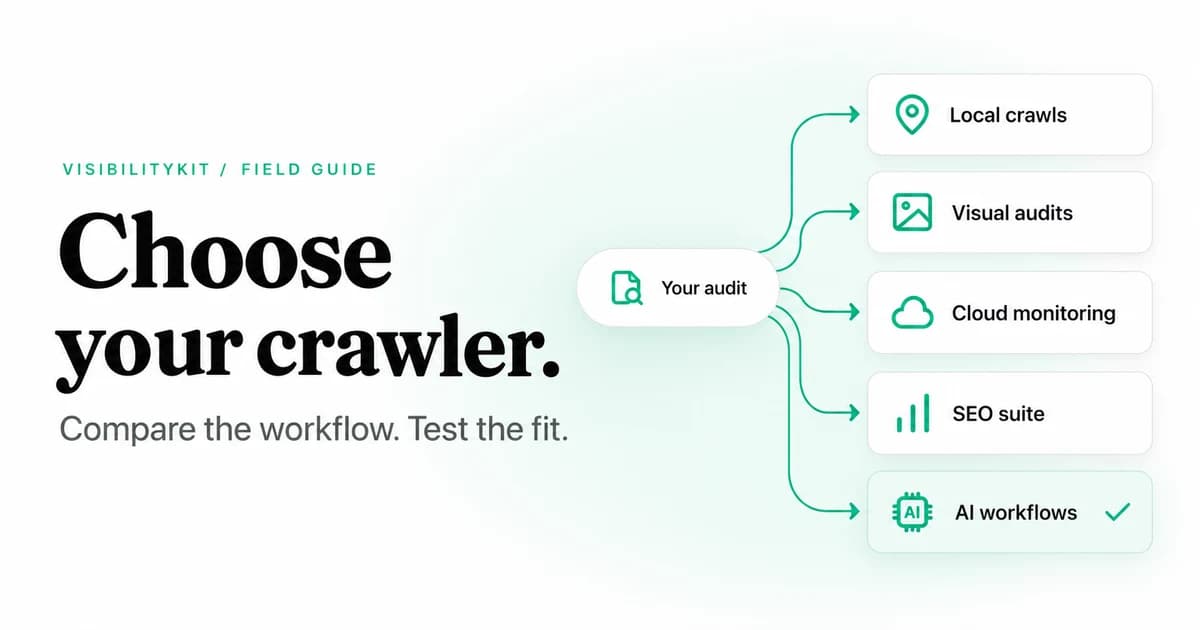 Cover Image for 5 Screaming Frog Alternatives: Choose by Audit Workflow